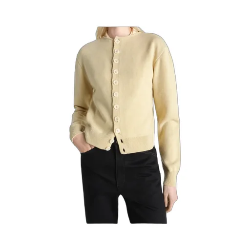 Reversible Buttoned Sweater In Cashmere Wool