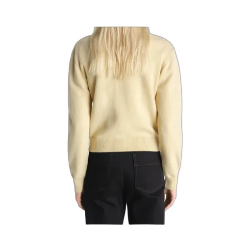 Reversible Buttoned Sweater In Cashmere Wool
