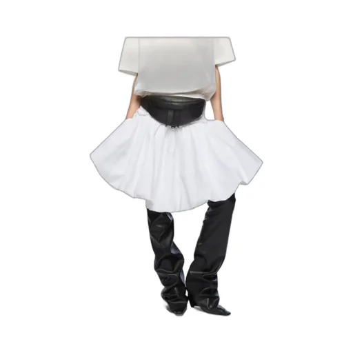 The Attico Stretch Midi Skirt