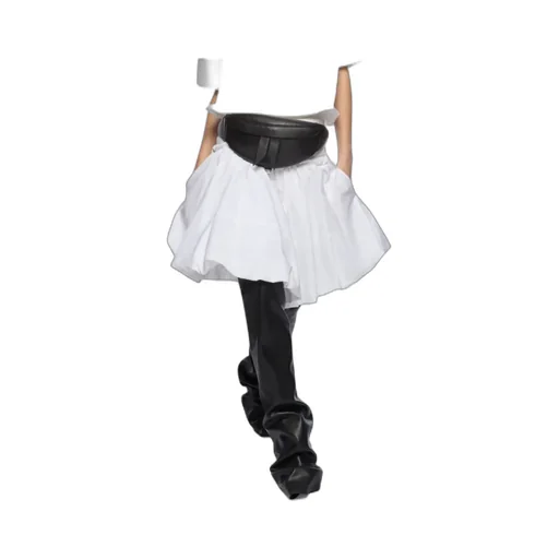 The Attico Stretch Midi Skirt