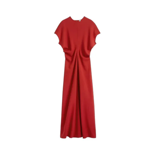 TotÊMe Slouched-Waist Crewneck Dress