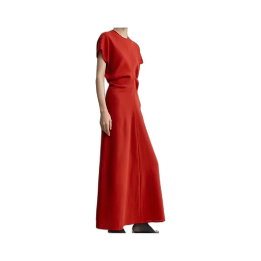 TotÊMe Slouched-Waist Crewneck Dress