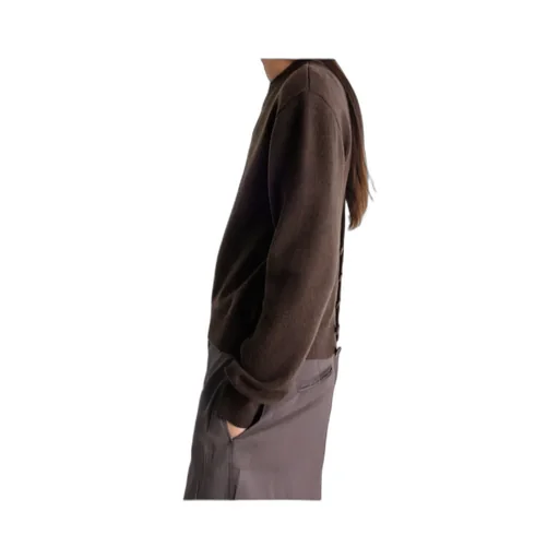 Reversible Buttoned Sweater In Cashmere Wool