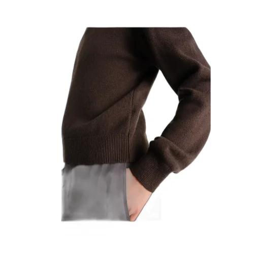 Reversible Buttoned Sweater In Cashmere Wool