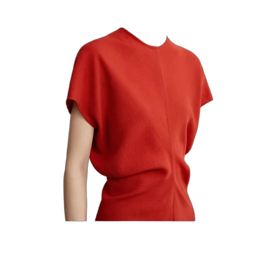 TotÊMe Slouched-Waist Crewneck Dress