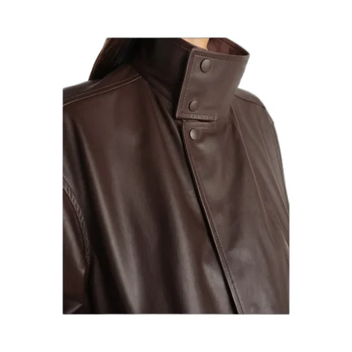 Soft Leather Blouson In Paper Cow Leather
