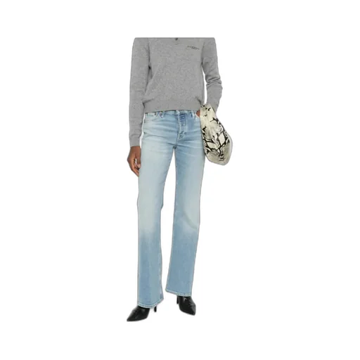 Button-Fastening Jeans