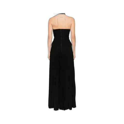 Halterneck Pleated Maxi Dress