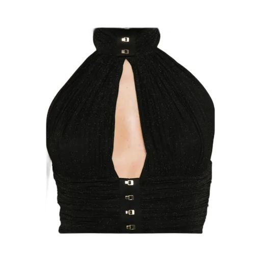 Halterneck Pleated Maxi Dress