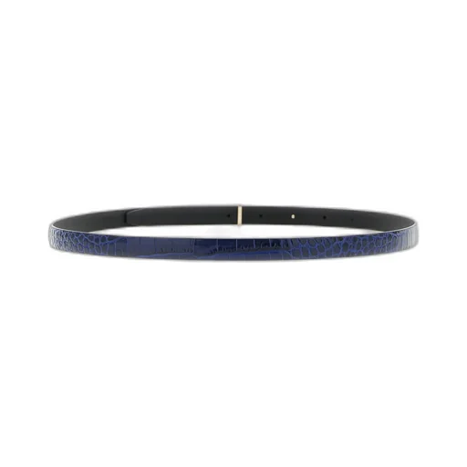 Tom Ford Shiny Stamped Embossed Slim T Belt