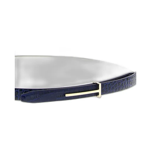 Tom Ford Shiny Stamped Embossed Slim T Belt
