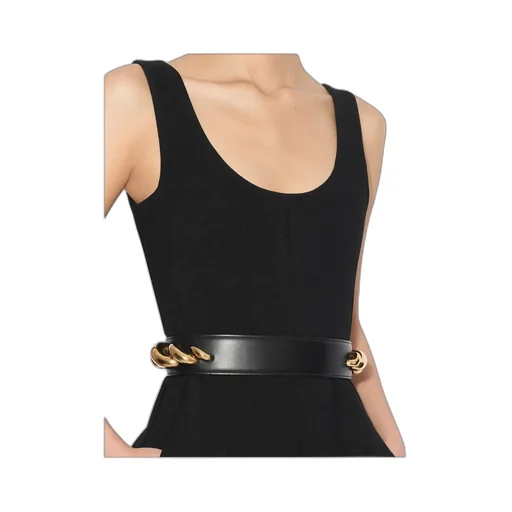 Round Crepe Wool Jumpsuit