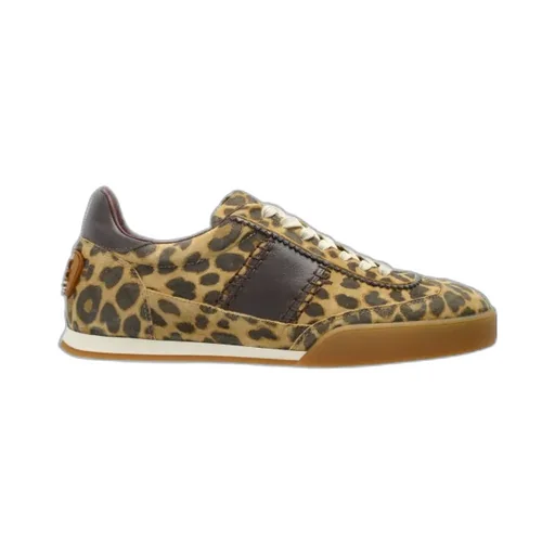 Etro Leopard Printed Lace-Up Sneakers