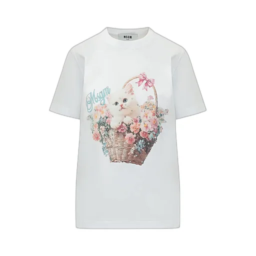 Msgm Embellished Crewneck T-Shirt