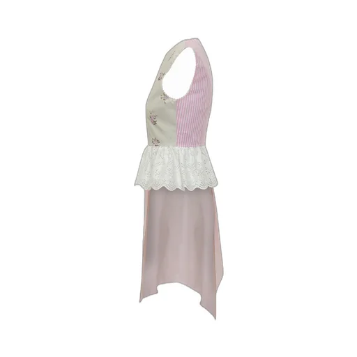Msgm Asymmetric Panelled Top
