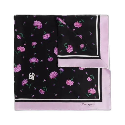 Dolce & Gabbana Carnations Printed Scarf