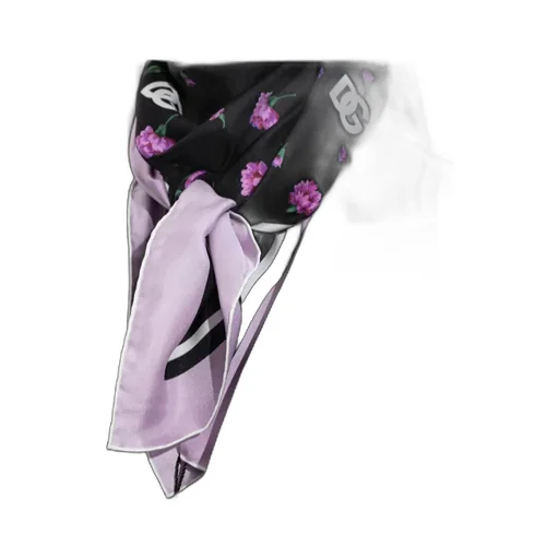 Dolce & Gabbana Carnations Printed Scarf
