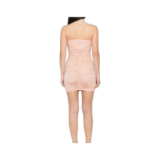 Sweetheart-Neckline Ruched Mini Dress