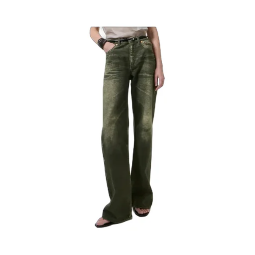 Our Legacy Aurora-Print Straight Leg Jeans