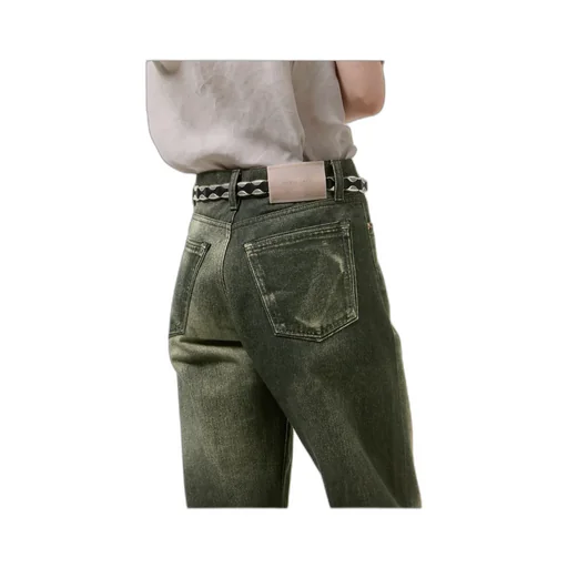 Our Legacy Aurora-Print Straight Leg Jeans