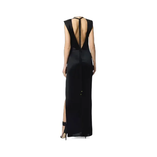 Draped-Detail Maxi Dress