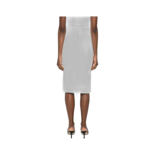 Belt-Detail Midi Skirt