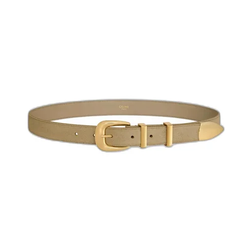 Medium 25Mm Western Belt In Suede Calfskin