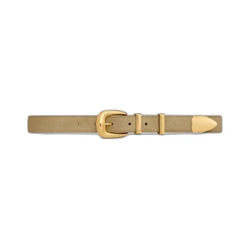 Medium 25Mm Western Belt In Suede Calfskin