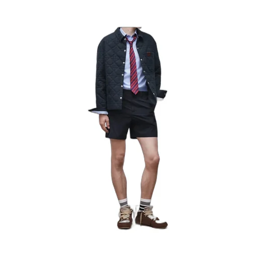 Cannage Overshirt With Leather Dior Patch