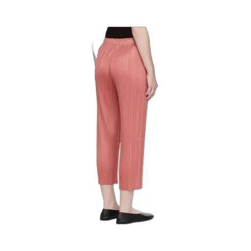 Pleated Seam-Pocket Trousers
