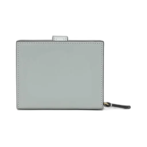 Paddington Square Wallet In Aqua Blue Leather