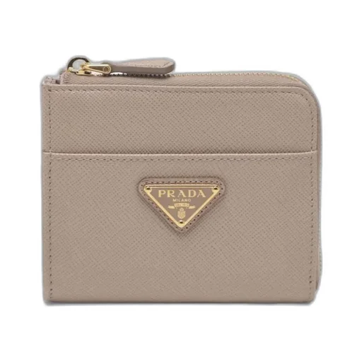 Prada Triangle-Logo Zipped Wallet