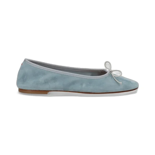 Aeyde Bow Detailed Slip-On Flats