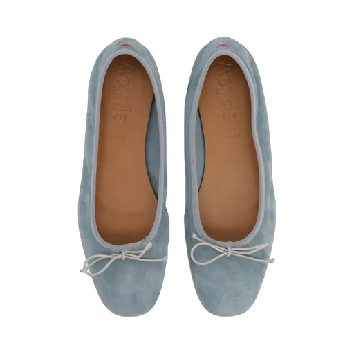 Aeyde Bow Detailed Slip-On Flats
