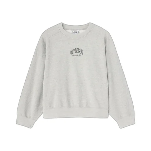 Ganni Logo Crewneck Sweatshirt