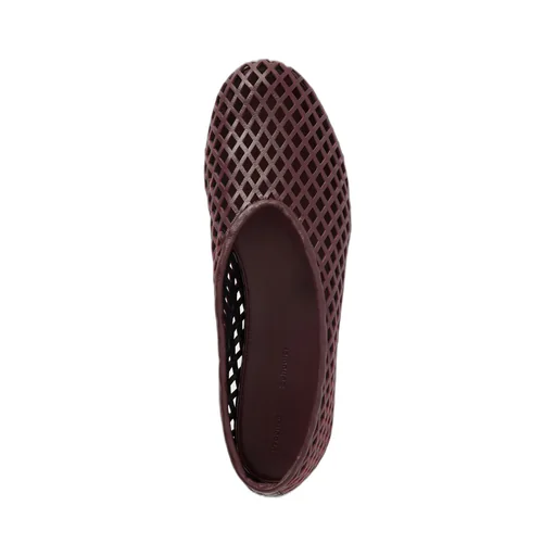 Tee Perforated Leather Ballet Flats