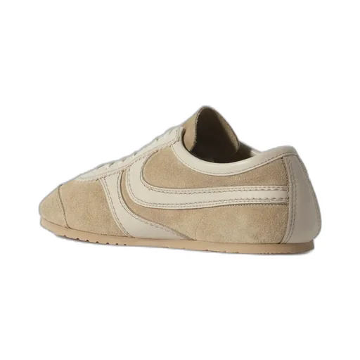 Leather-Trimmed Suede Sneakers