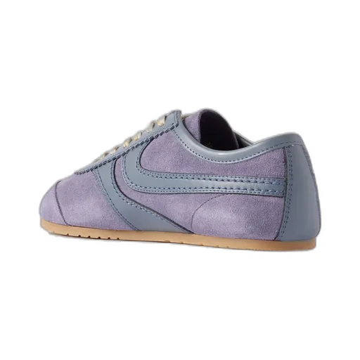 Leather-Trimmed Suede Sneakers