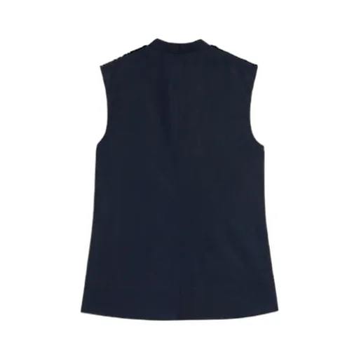 Cotton Poplin Ruffle Top