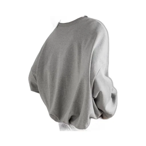 Oversized Pleated Cotton Knit Sweater