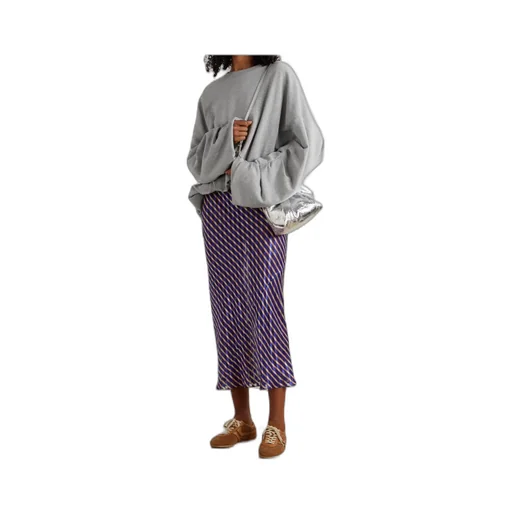 Oversized Pleated Cotton Knit Sweater