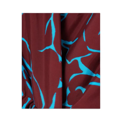 Wrap-Style Printed Midi Dress