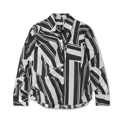 Printed Cotton-Poplin Shirt