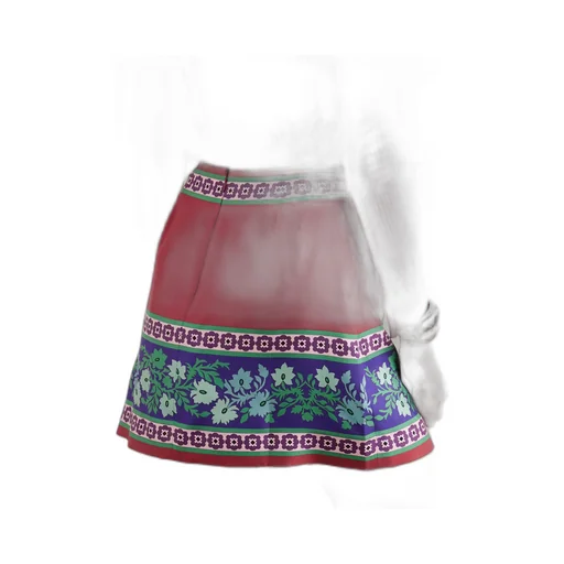 Foulard Floral Mini Skirt