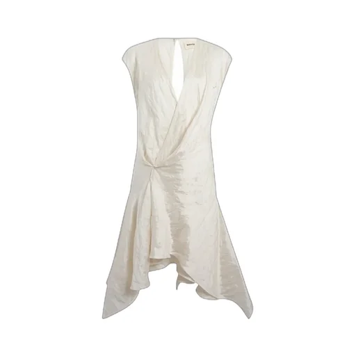 Khaite Merith Cap-Sleeved Mini Dress