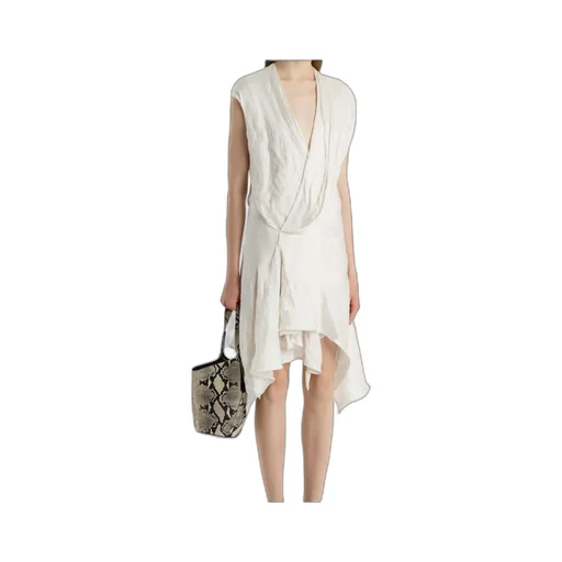 Khaite Merith Cap-Sleeved Mini Dress