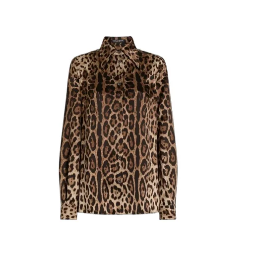 Dolce & Gabbana Leopard Printed Shirt
