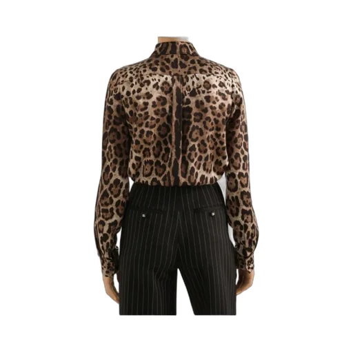 Dolce & Gabbana Leopard Printed Shirt
