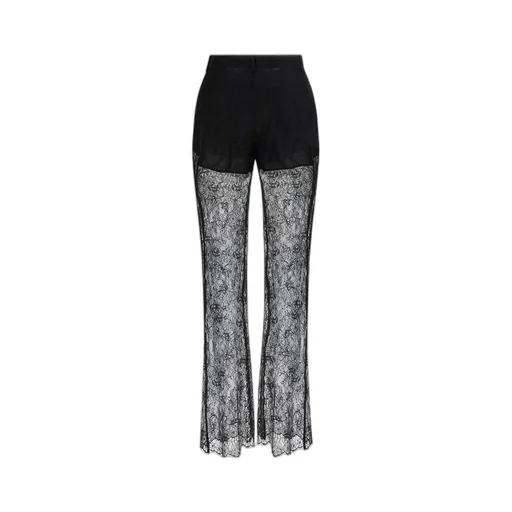 Giuseppe Di Morabito Lace-Detailed Flared Trousers