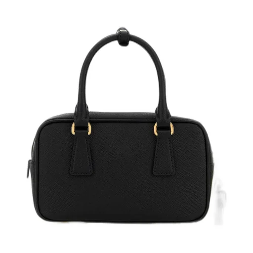 Prada Triangle-Logo Zipped Tote Bag